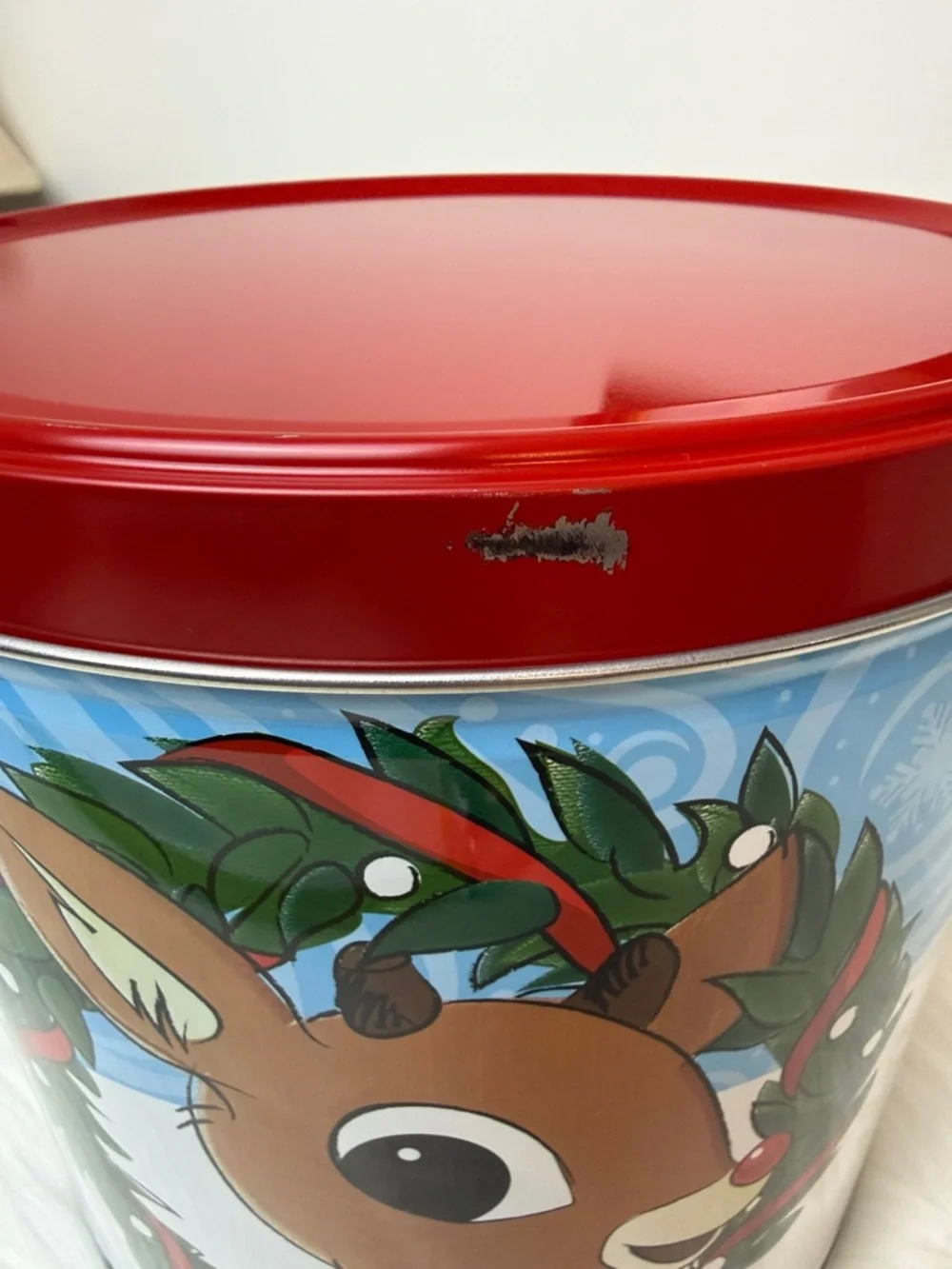 Rudolph Red Noised Reindeer 9” Gift Tin